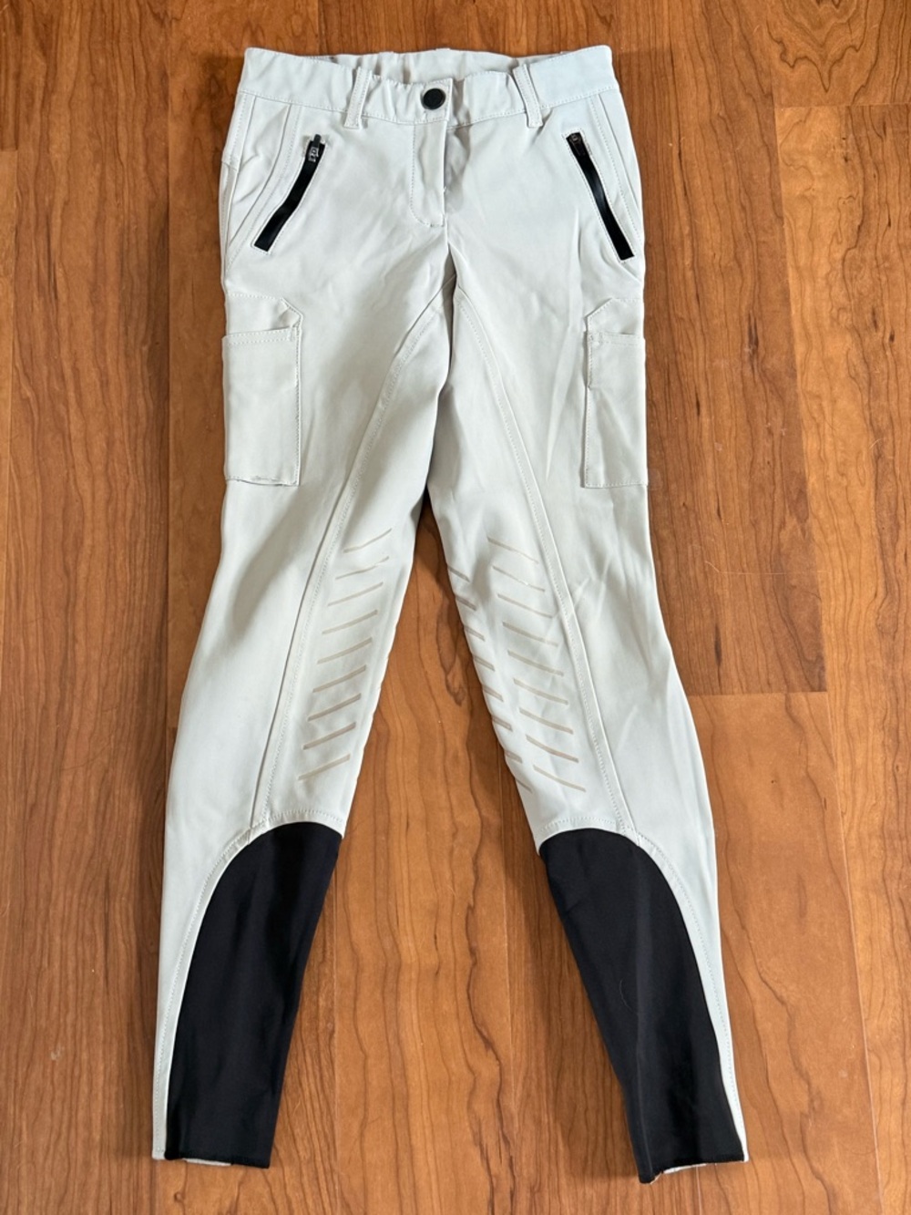 EQUILINE Tan Breeches Silicone Knee Patch size IT 38